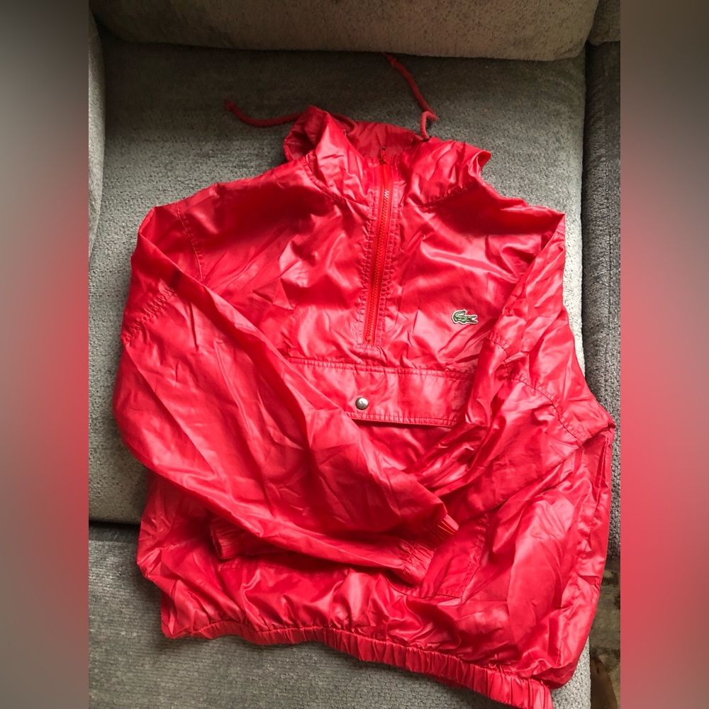 Red Vintage Lacoste Izod Light Jacket